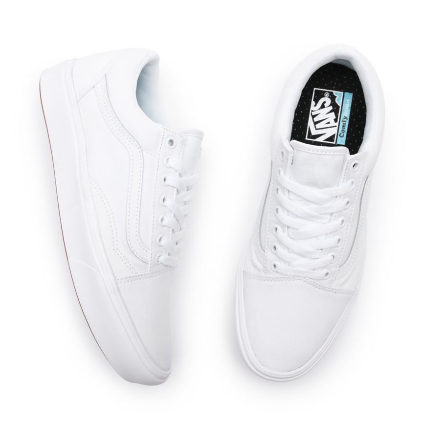 Comfycush white vans sales